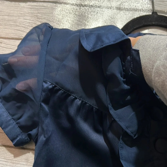 🌻Y2K 2eNV sz. S Navy Blue Dress w/tie back - Picture 10 of 10